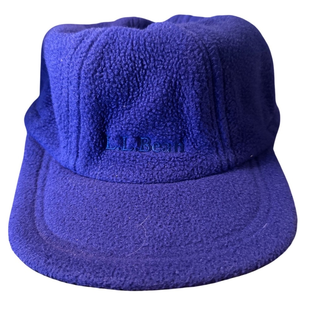 Vintage LL Bean Gore-Tex Polartec Fleece Lined Trapper Hat Cap Ear Flaps L/XL